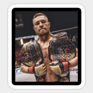 Double Champion Conor McGregor Sticker